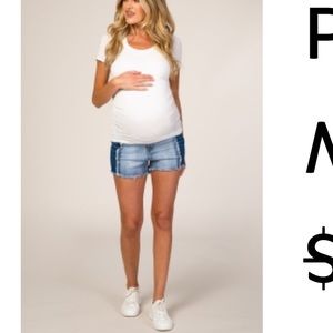 2 pairs Pink blush maternity shorts 2 pairs